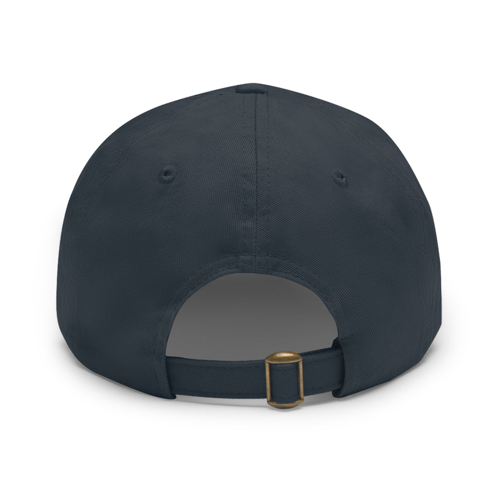Leather Patch Dad Hat — EST. 1996 Peace Sign