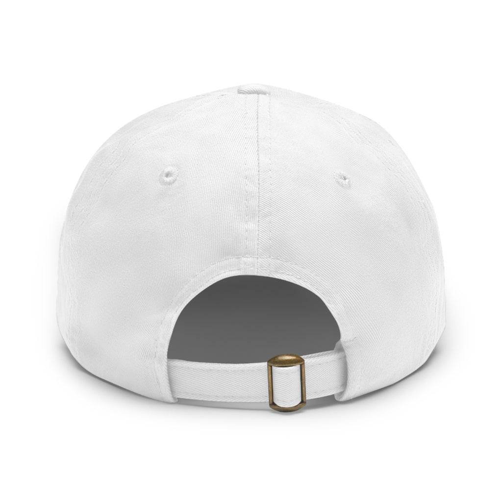 Leather Patch Dad Hat — EST. 1996 Peace Sign