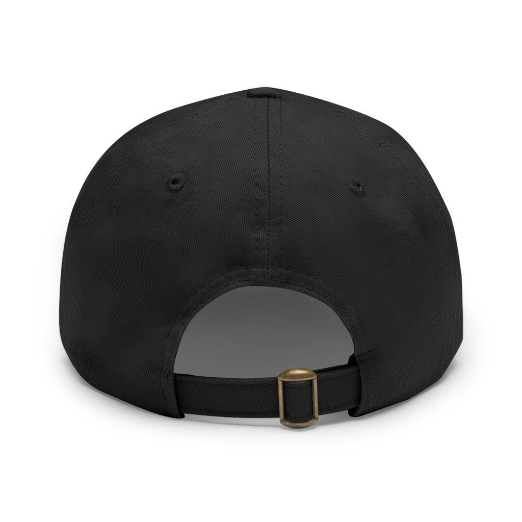 Leather Patch Dad Hat — EST. 1996 Peace Sign